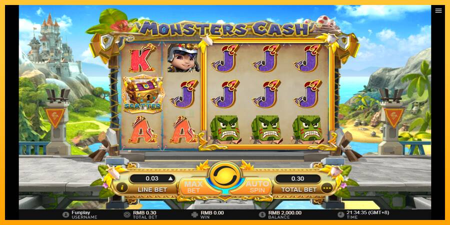 Monsters Cash игрална машина за пари, снимка 2