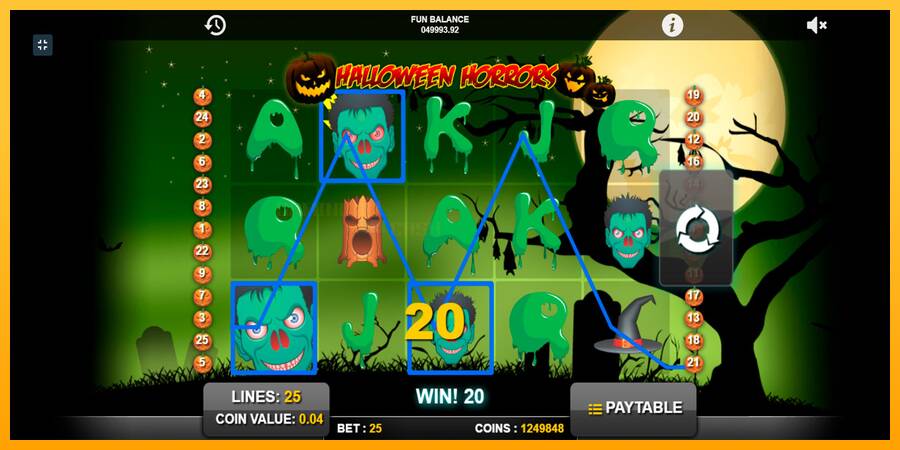 Halloween Horrors игрална машина за пари, снимка 4