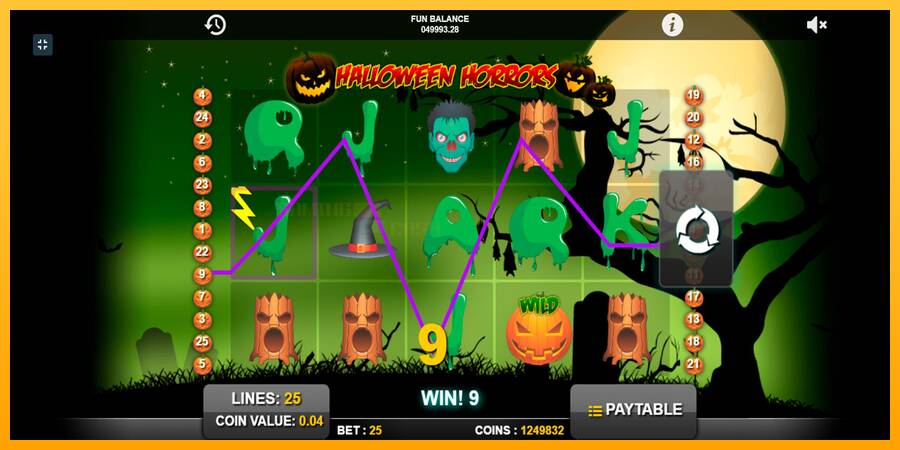 Halloween Horrors игрална машина за пари, снимка 5