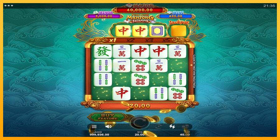 Pong Pong Mahjong Jackpots игрална машина за пари, снимка 3