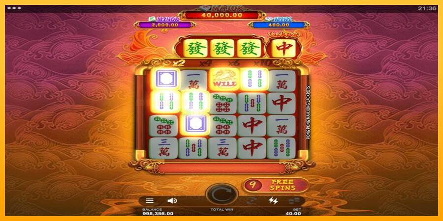 Pong Pong Mahjong Jackpots игрална машина за пари, снимка 5