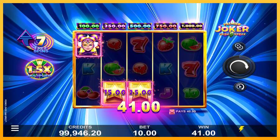 Premier Joker Cash Spree игрална машина за пари, снимка 2