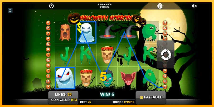 Halloween Horrors игрална машина за пари, снимка 6