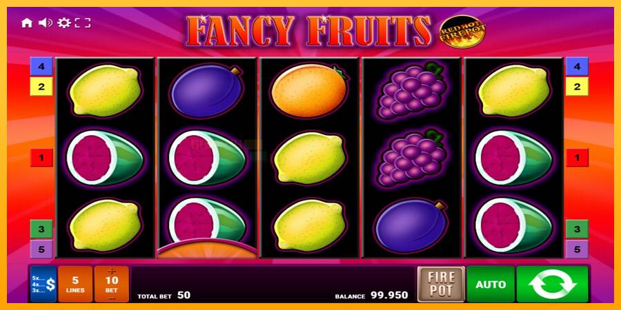 Fancy Fruits Red Hot Firepot игрална машина за пари, снимка 1