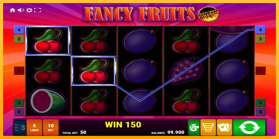 Fancy Fruits Red Hot Firepot игрална машина за пари, снимка 2