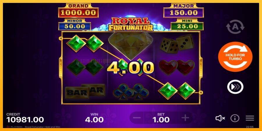 Royal Fortunator: Hold and Win игрална машина за пари, снимка 3