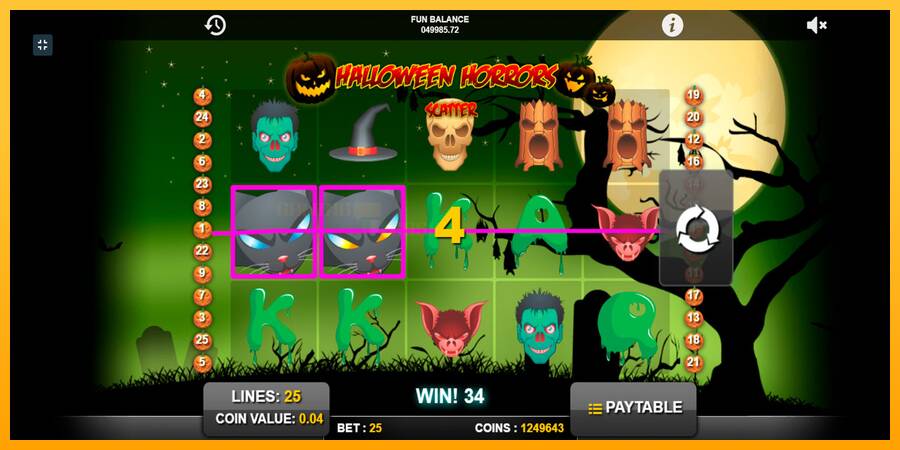 Halloween Horrors игрална машина за пари, снимка 10