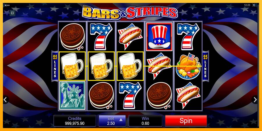 Bars and Stripes игрална машина за пари, снимка 3