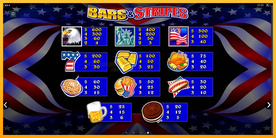 Bars and Stripes игрална машина за пари, снимка 6