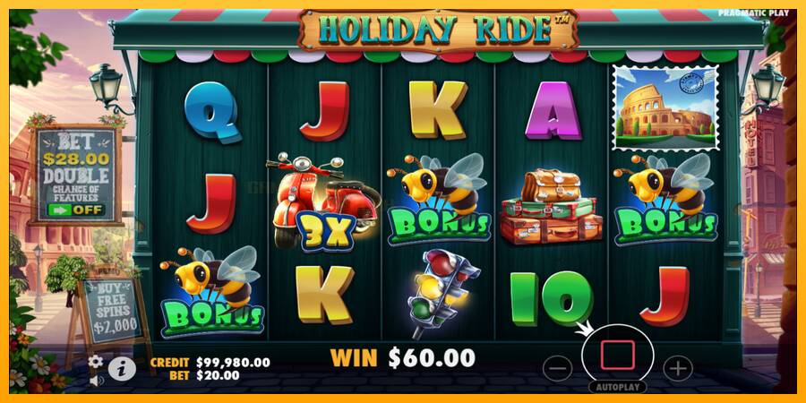 Holiday Ride игрална машина за пари, снимка 3