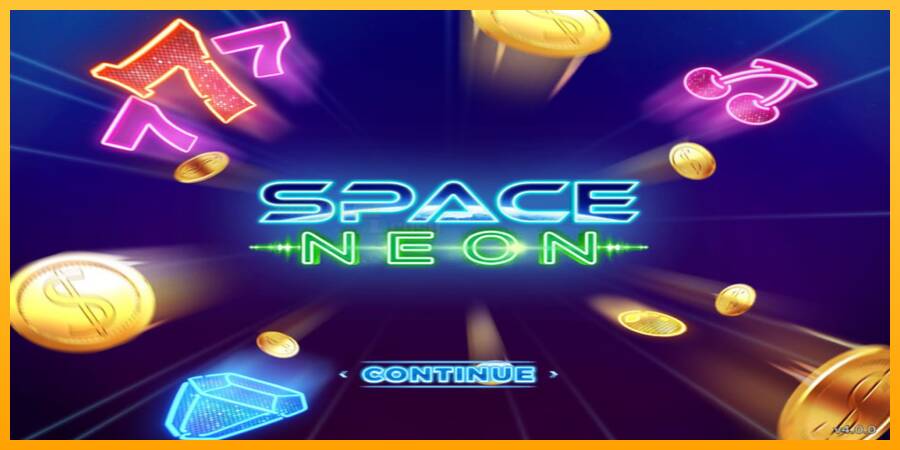 Space Neon игрална машина за пари, снимка 1