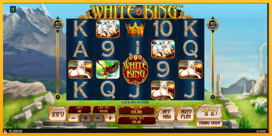 White King игрална машина за пари, снимка 1