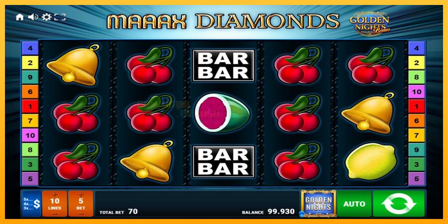 Maaax Diamonds Golden Nights игрална машина за пари, снимка 2