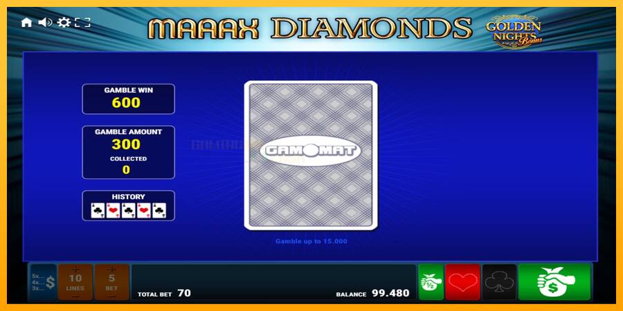 Maaax Diamonds Golden Nights игрална машина за пари, снимка 5