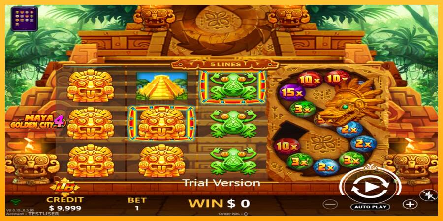 Maya Golden City 4 игрална машина за пари, снимка 1