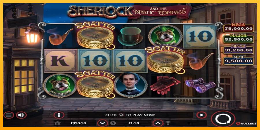 Sherlock and the Mystic Compass игрална машина за пари, снимка 2