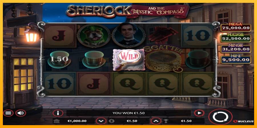 Sherlock and the Mystic Compass игрална машина за пари, снимка 3