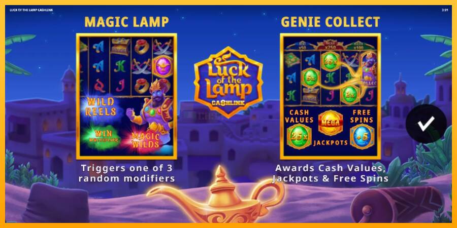 Luck of the Lamp Cashlink игрална машина за пари, снимка 1