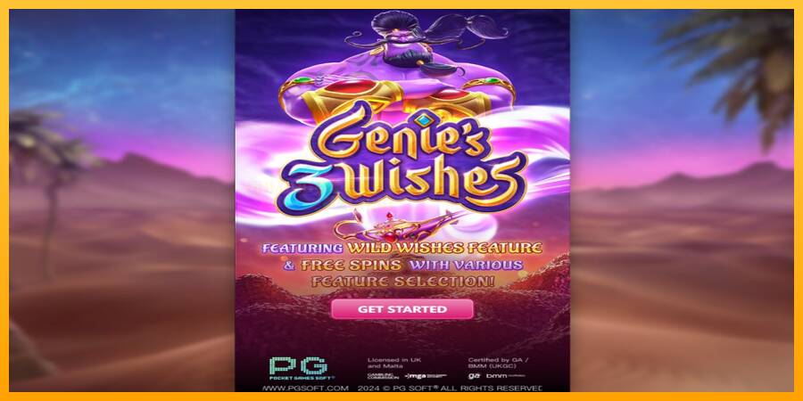 Genies 3 Wishes игрална машина за пари, снимка 1