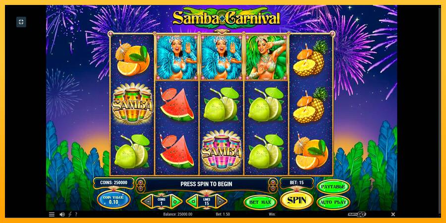 Samba Carnival игрална машина за пари, снимка 1