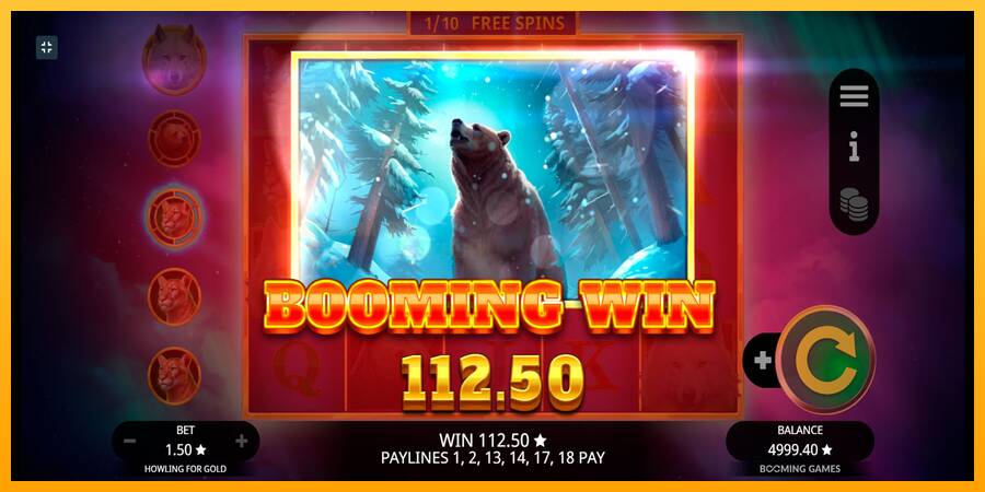 Howling for Gold игрална машина за пари, снимка 7