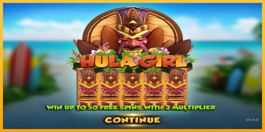 Hula Girl игрална машина за пари, снимка 1