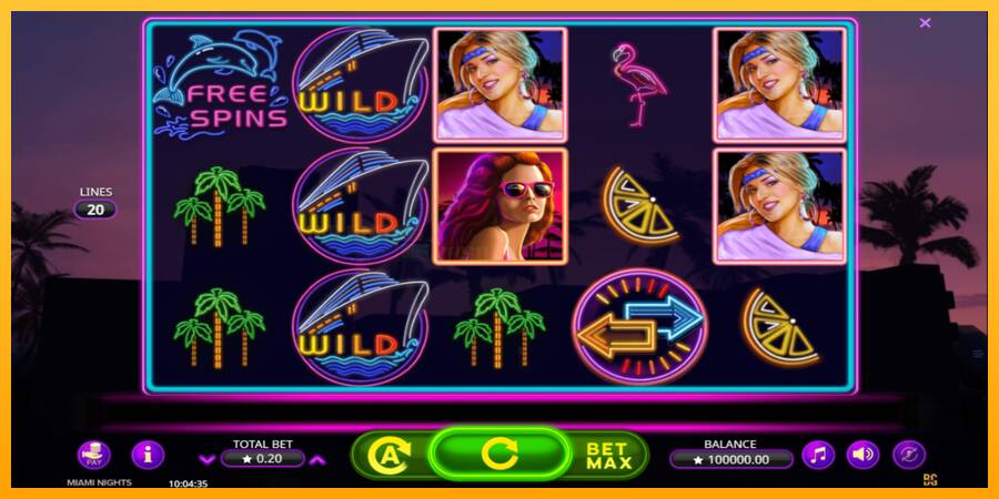 Miami Nights игрална машина за пари, снимка 2