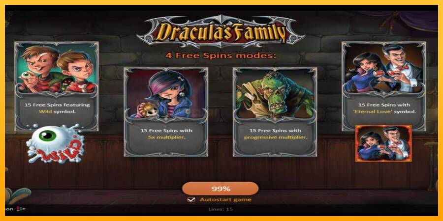 Dracula’s Family игрална машина за пари, снимка 1