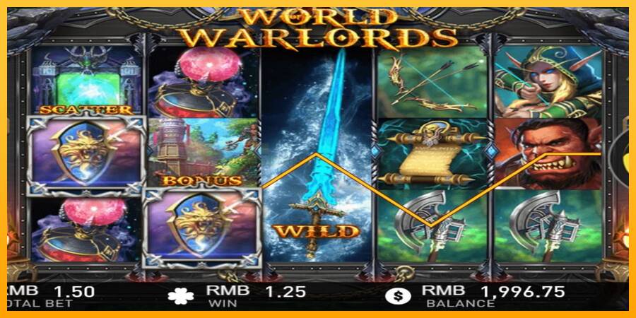 World of Warlords игрална машина за пари, снимка 3