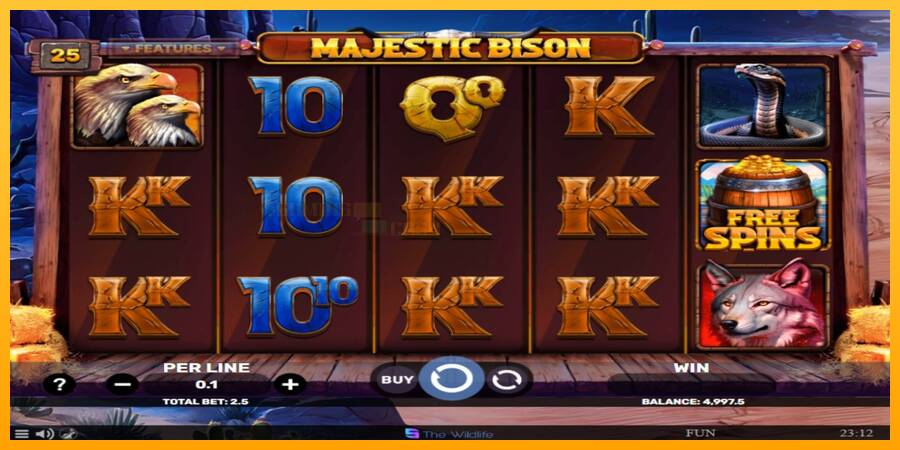 Majestic Bison игрална машина за пари, снимка 2