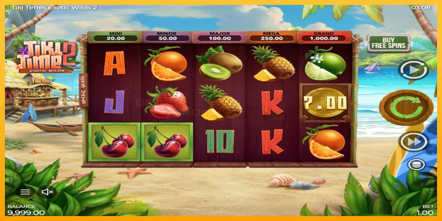 Tiki Time Exotic Wilds 2 игрална машина за пари, снимка 2