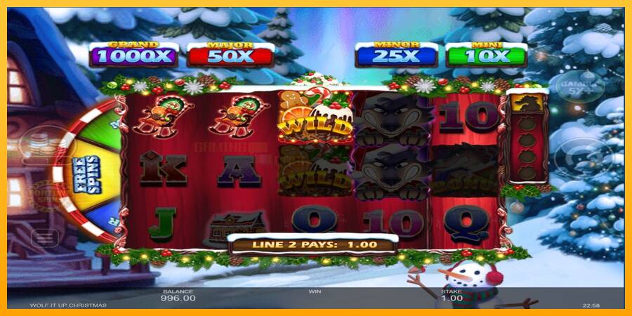 Wolf It Up Christmas игрална машина за пари, снимка 3