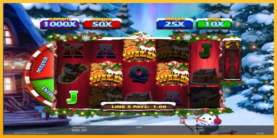 Wolf It Up Christmas игрална машина за пари, снимка 4