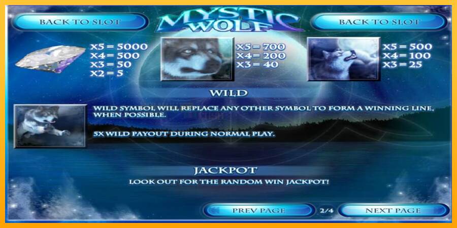 Mystic Wolf игрална машина за пари, снимка 5