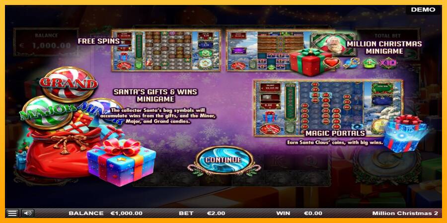 Million Christmas 2 игрална машина за пари, снимка 1