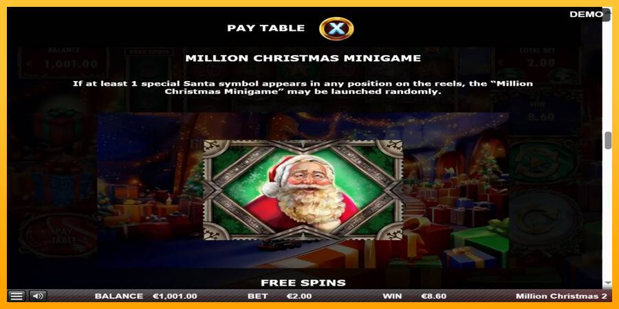 Million Christmas 2 игрална машина за пари, снимка 5