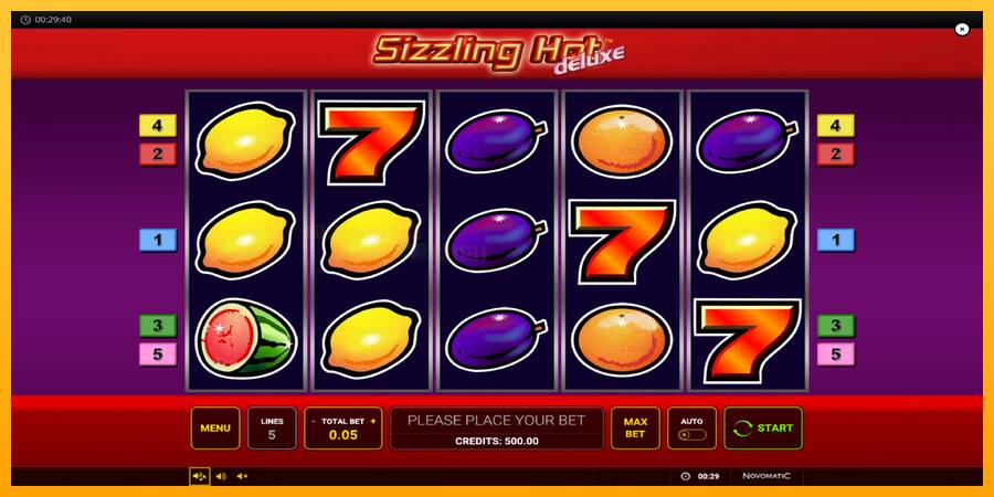 Sizzling Hot Deluxe игрална машина за пари, снимка 2