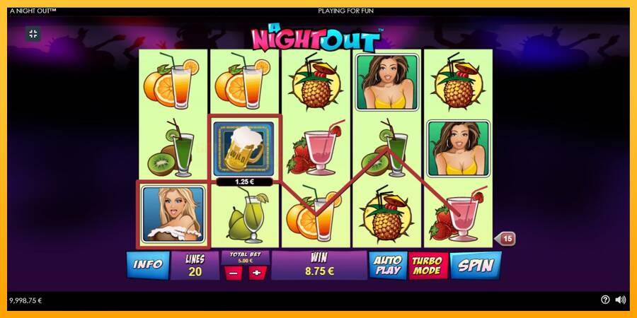 A Night Out игрална машина за пари, снимка 3