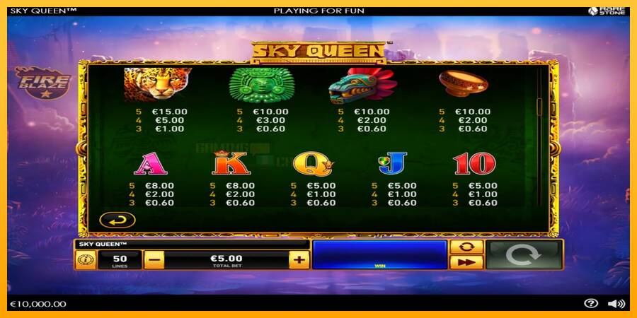 Sky Queen игрална машина за пари, снимка 5