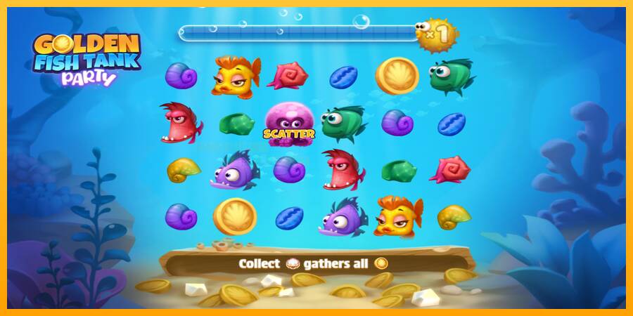 Golden Fish Tank Party игрална машина за пари, снимка 2