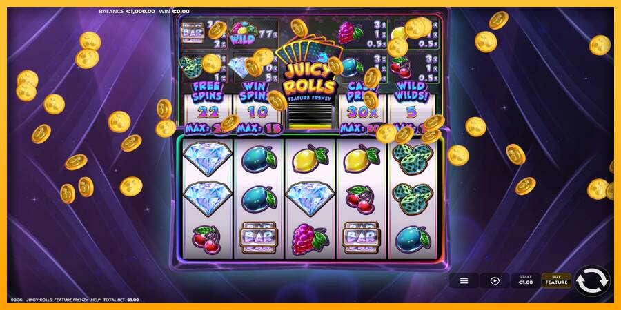 Juicy Rolls: Feature Frenzy игрална машина за пари, снимка 2