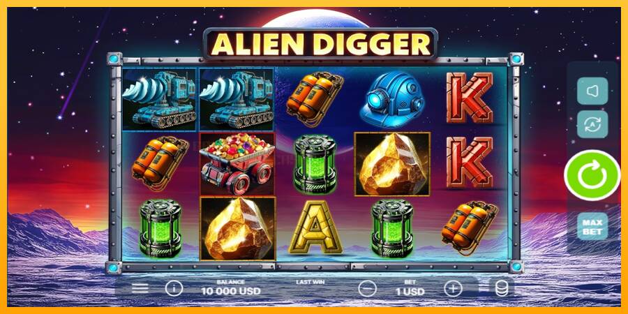 Alien Digger игрална машина за пари, снимка 1