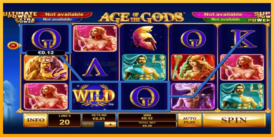 Age Of The Gods игрална машина за пари, снимка 2