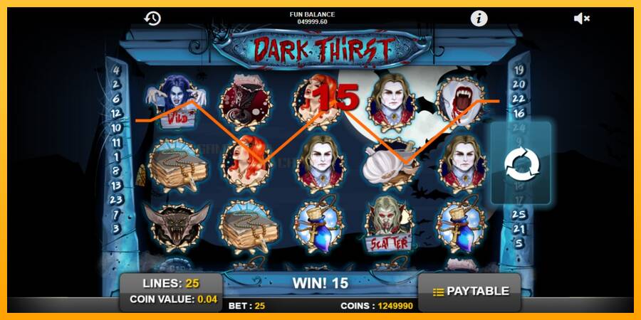 Dark Thirst игрална машина за пари, снимка 4