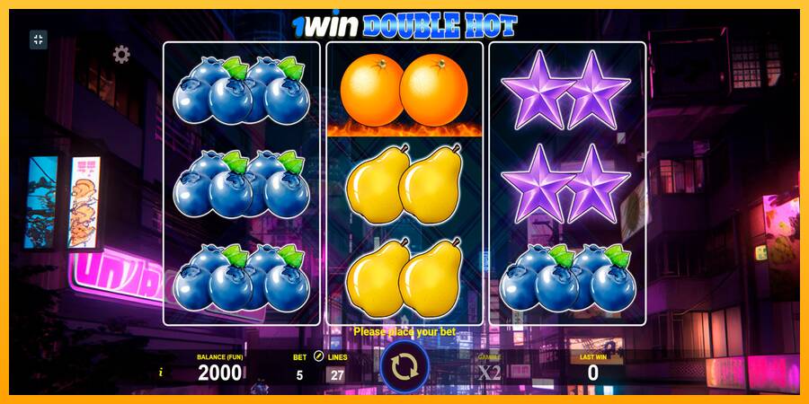 1win Double Hot игрална машина за пари, снимка 1