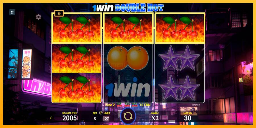 1win Double Hot игрална машина за пари, снимка 4