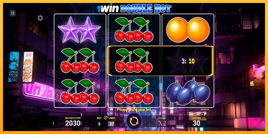 1win Double Hot игрална машина за пари, снимка 5