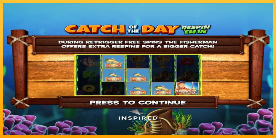 Catch of the Day Respin Em In игрална машина за пари, снимка 4