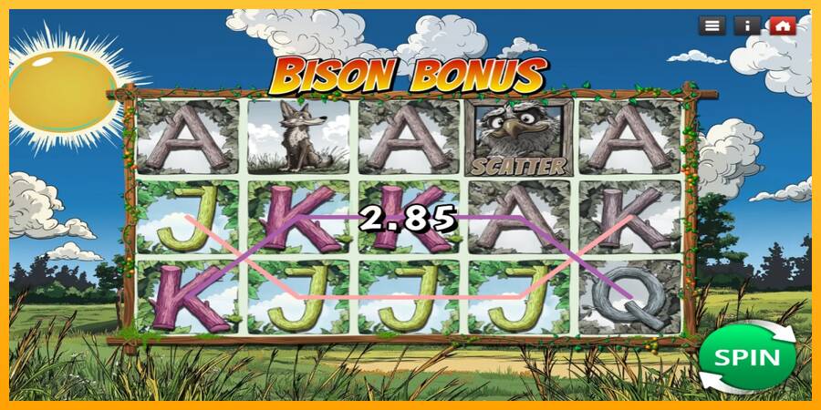 Bison Bonus игрална машина за пари, снимка 2