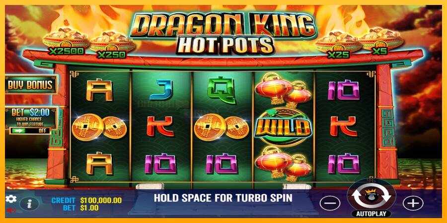 Dragon King Hot Pots игрална машина за пари, снимка 1